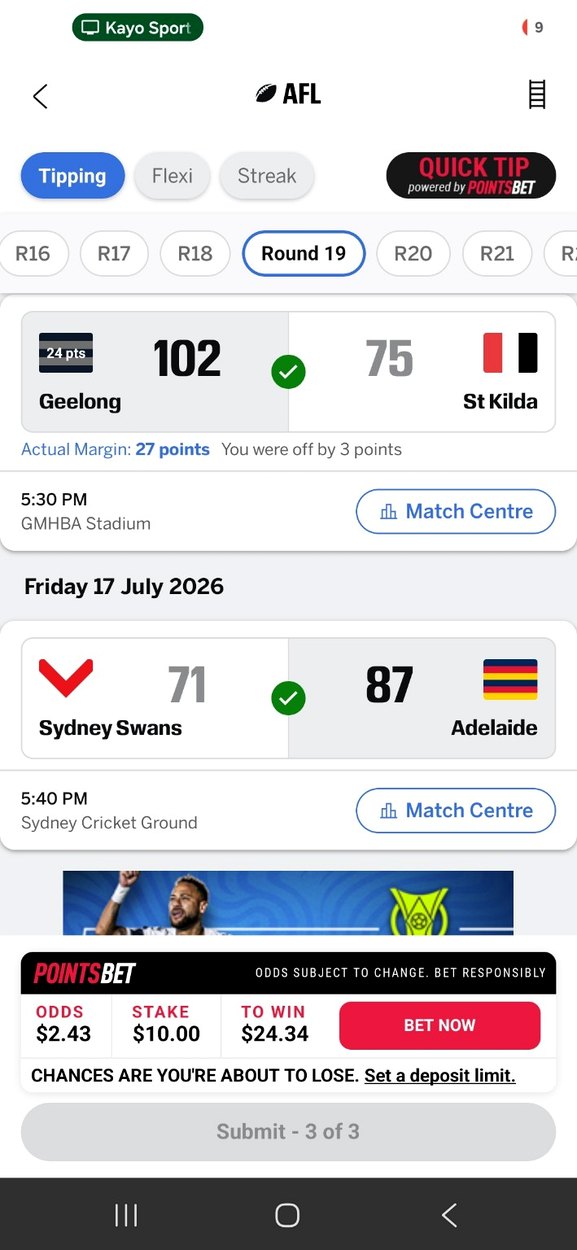 WakoPredicts AFL proof screenshot 5