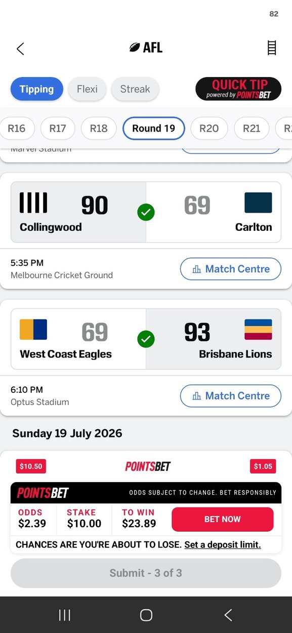 WakoPredicts AFL proof screenshot 7